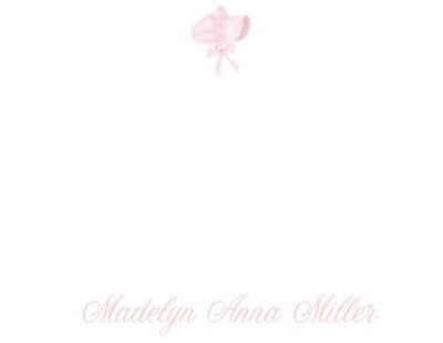 Bonnet Flat Notecard — Set of 12