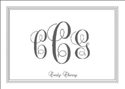 Bordered Monogram Enclosure