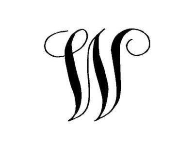 Block Monogram Foldover Note — Set of 12