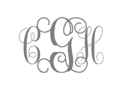 Monogram Foldover Note — Set of 12