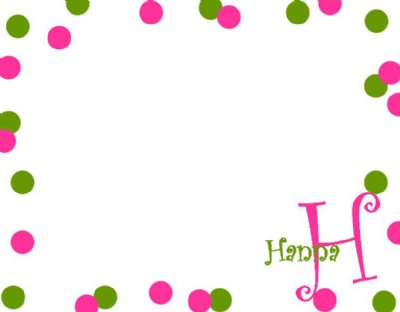 Corner Initial & Name Dots Notecard — Set of 12