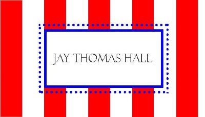 Stripe Enclosure – Red with Blue Dots