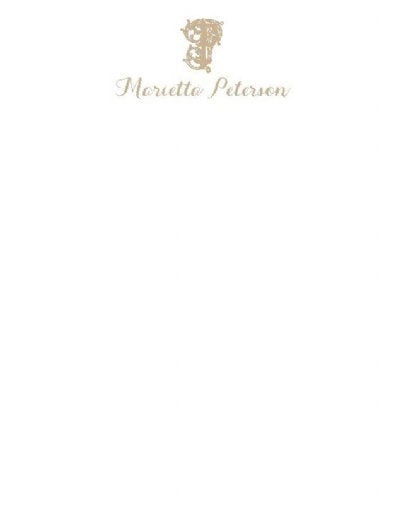 Vine Vertical Flat Notecard — Set of 12